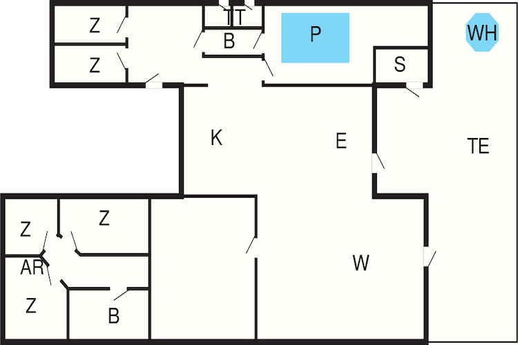 5 Sterne Ferienhaus in Dronningmølle-Grundriss