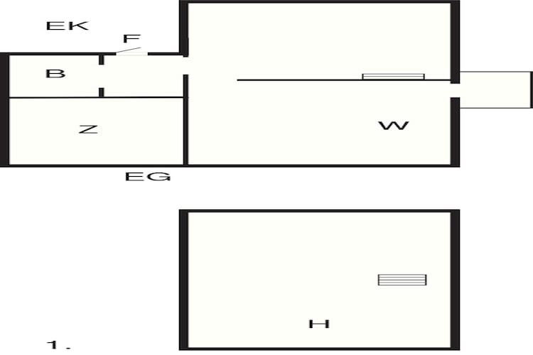 4 person holiday home in Hagby-Floor plan