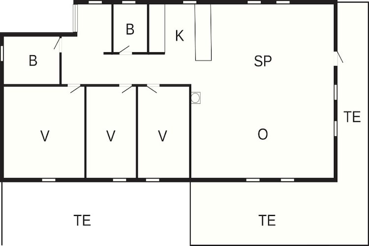 8 Personen vakantie huis in lyngdal-Plattegrond