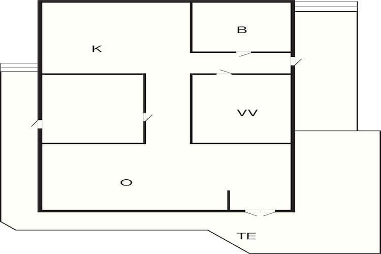 6 Personen vakantie huis in Borup - Plattegrond