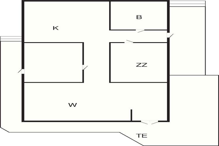 6 Personen vakantie huis in Borup - Plattegrond
