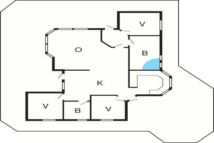 4 star holiday home in Rønde-Floor plan