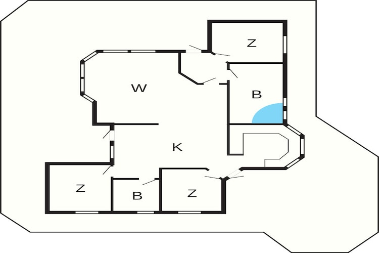 4 sterren vakantie huis in Rønde-Plattegrond
