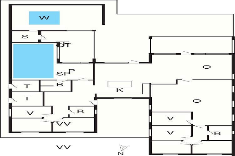 5 sterren vakantie huis in Rømø - Plattegrond