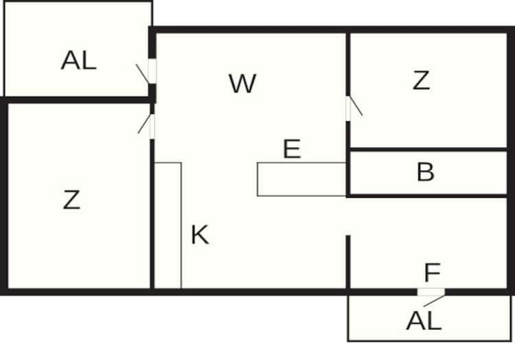 6 Personen vakantie huis in BORGHOLM-Plattegrond