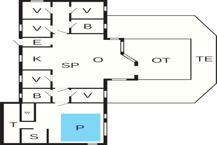 4 sterren vakantie huis in Væggerløse-Plattegrond