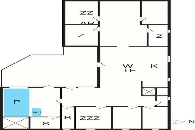 4 star holiday home in Væggerløse-Floor plan