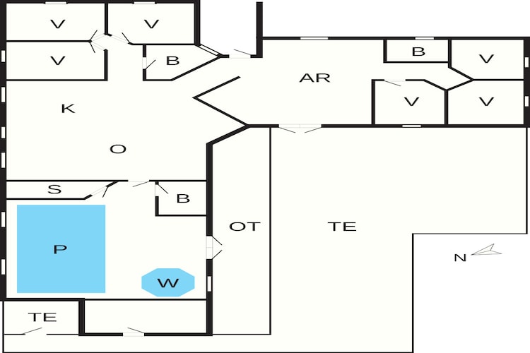 4 sterren vakantie huis in Idestrup-Plattegrond