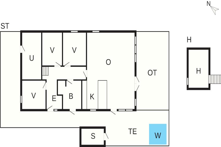 5 star holiday home in Skals-Floor plan