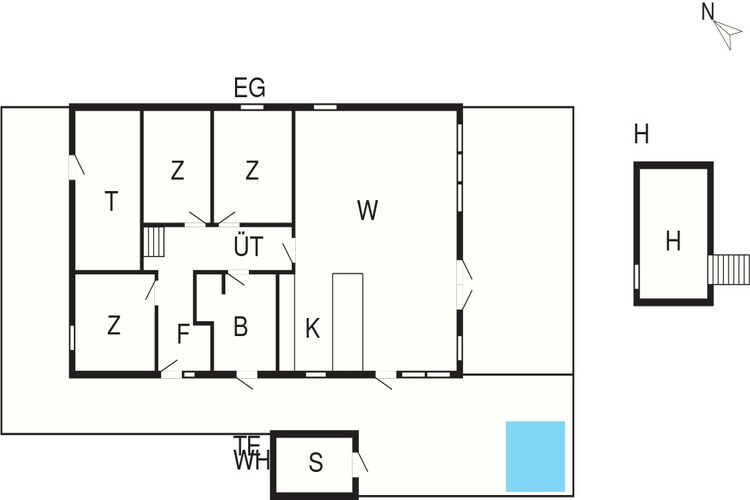 5 sterren vakantie huis in Skals - Plattegrond