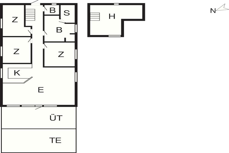5 sterren vakantie huis in Oksbøl - Plattegrond