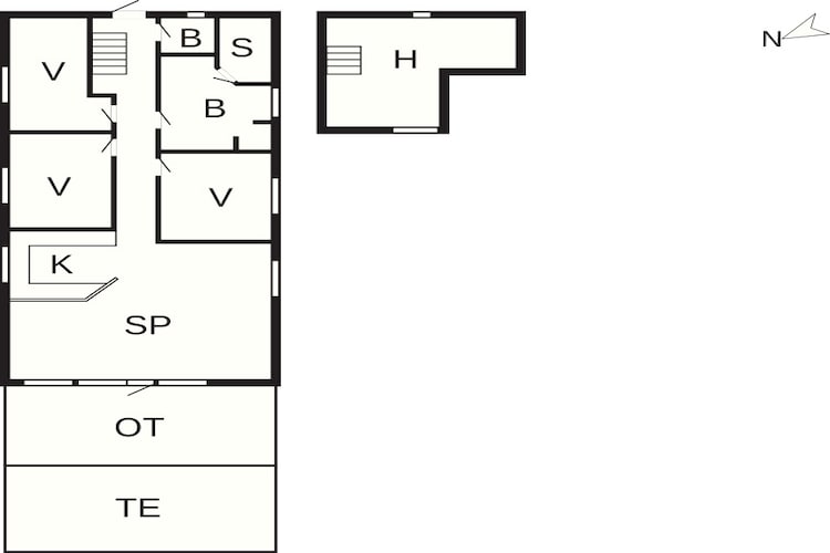 5 Sterne Ferienhaus in Oksbøl - Grundriss