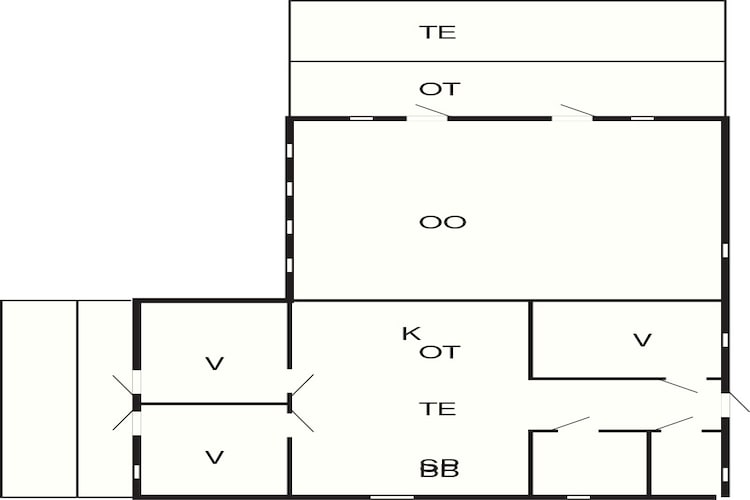 4 star holiday home in Væggerløse-Floor plan
