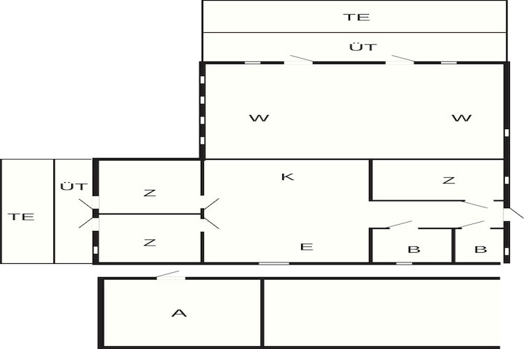 4 star holiday home in Væggerløse - Floor plan