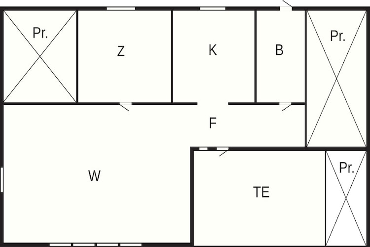 Maison de vacances pour 6 a Skummeslövsstrand - Plan