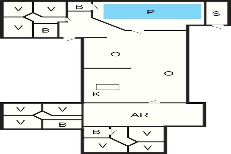 5 star holiday home in Vejers Strand-Floor plan