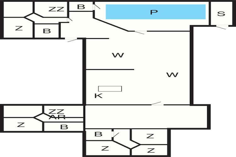 5 etoiles maison de vacances a Vejers Strand - Plan