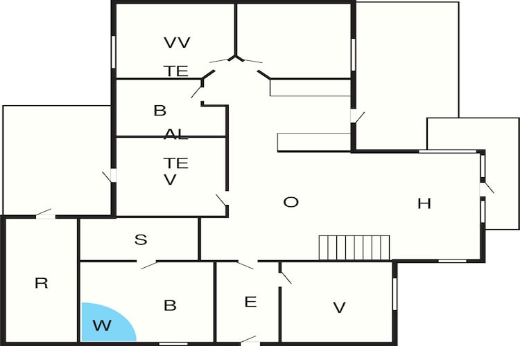 Goed onderhouden vakantiehuis in Faborg-Plattegrond