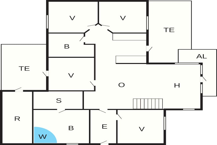 Goed onderhouden vakantiehuis in Faborg-Plattegrond