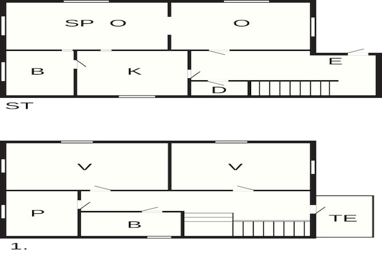 4 Personen vakantie huis in Borhaug-Plattegrond