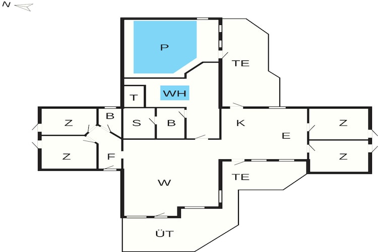 4 sterren vakantie huis in Væggerløse-Plattegrond