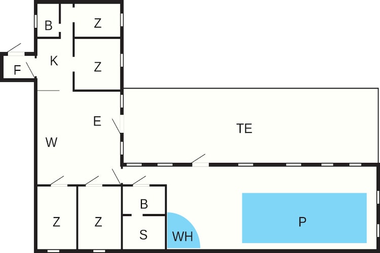 4 etoiles maison de vacances a Væggerløse - Plan
