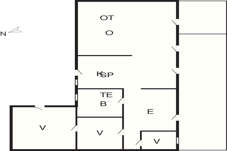 6 person holiday home in Rødby-Floor plan