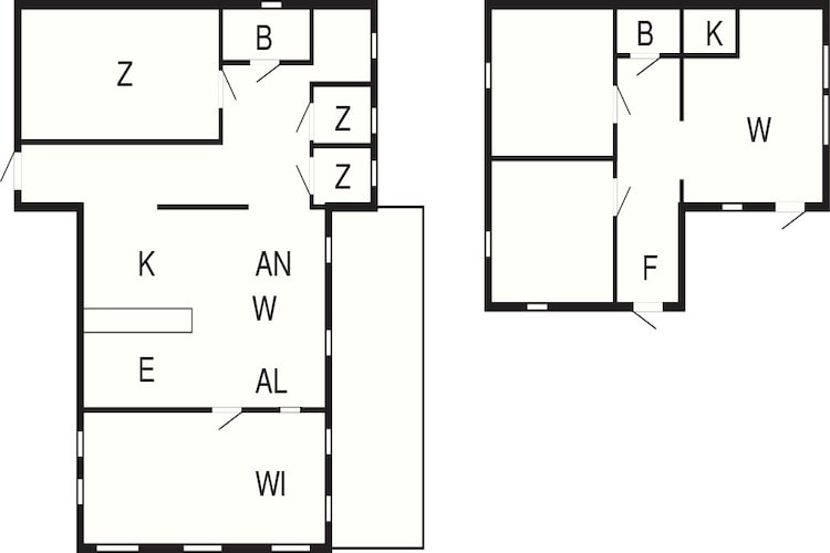 Maison de vacances pour 8 a Stavsudda-Plan d'étage