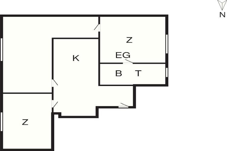 Holiday home, near town square-Floor plan