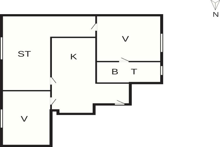 Maison de vacances, près de la place de la ville-Plan d'étage