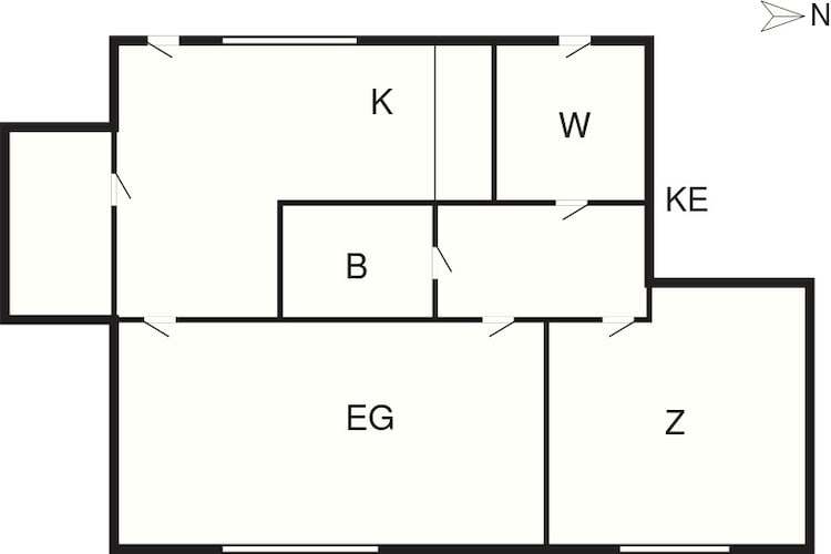 Retreat in Ringkøbing, for couples-Floor plan