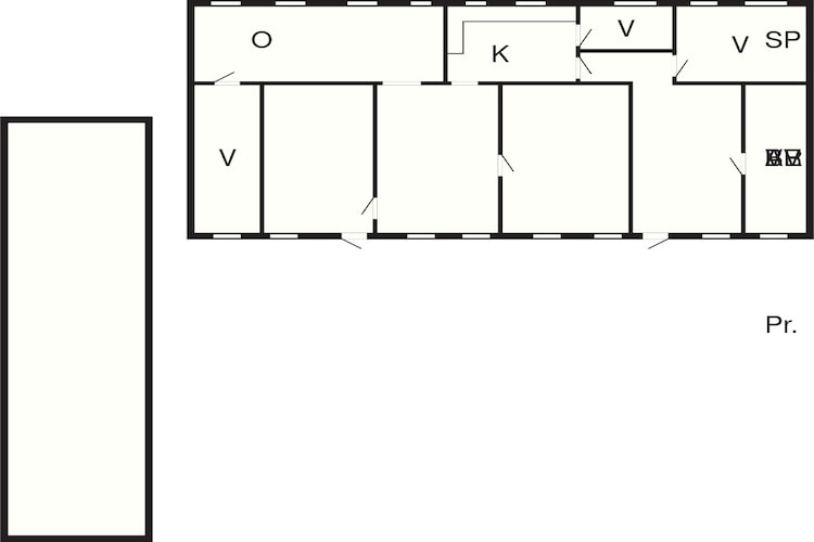 8 Personen Ferienhaus in Roslev-Grundriss