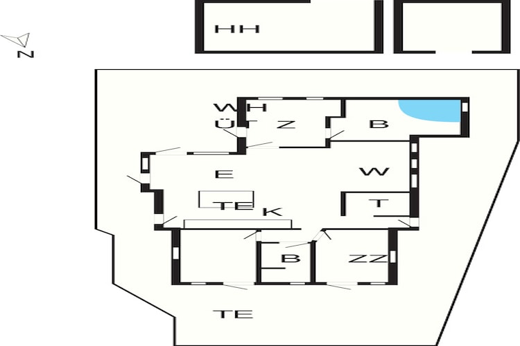 4 star holiday home in Væggerløse - Floor plan