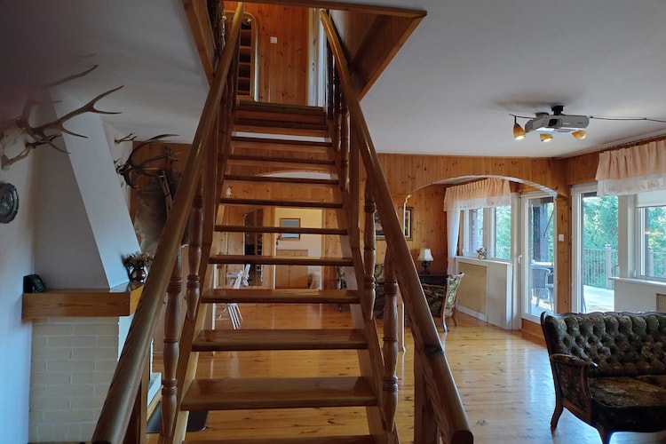 Half of a holiday home, huge garden, pond