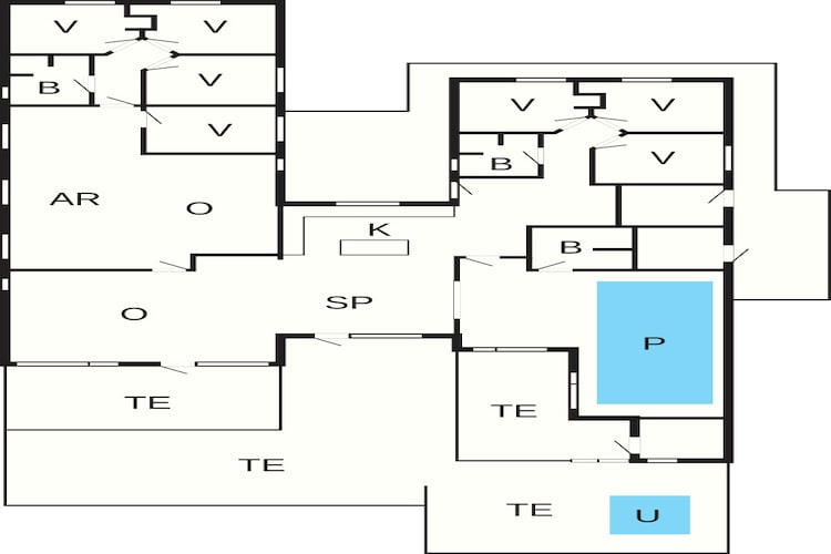 5 sterren vakantie huis in Sydals-Plattegrond