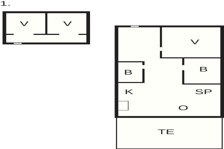 6 person holiday home in Brovst-Floor plan
