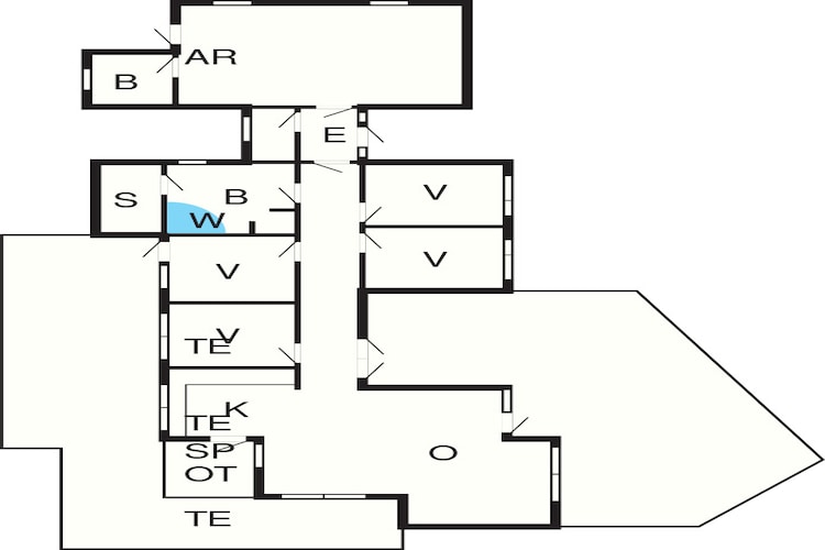 5 star holiday home in Løkken-Floor plan