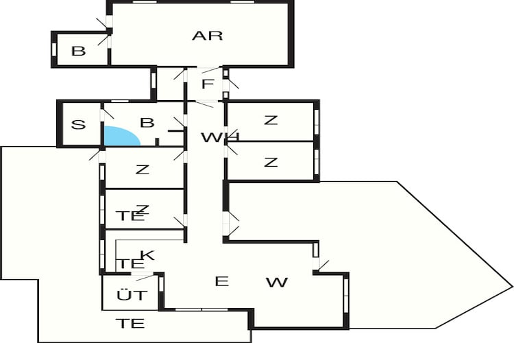 5 etoiles maison de vacances a Løkken - Plan