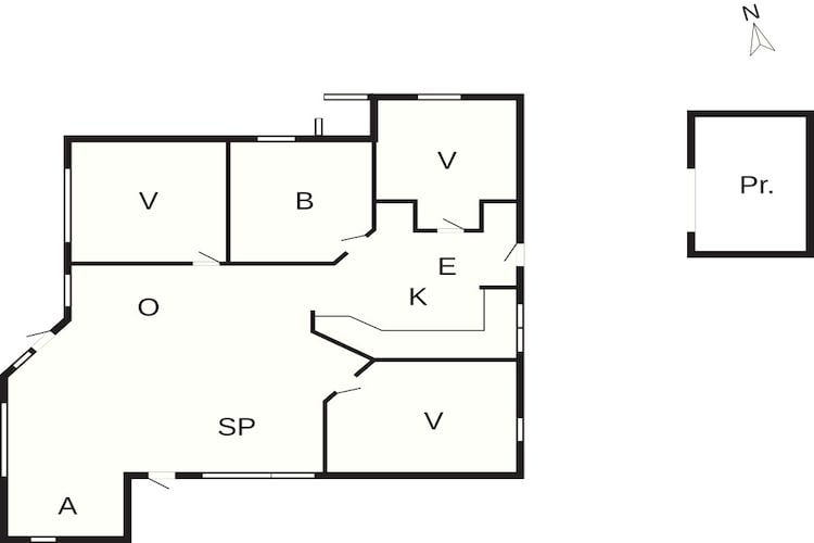 4 sterren vakantie huis in Korsør-Plattegrond