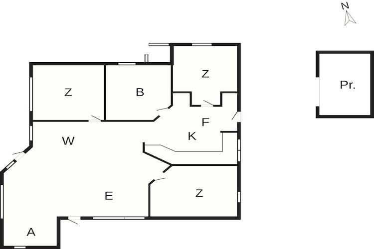 4 sterren vakantie huis in Korsør-Plattegrond