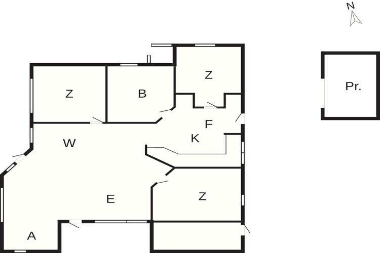 4 sterren vakantie huis in Korsør - Plattegrond