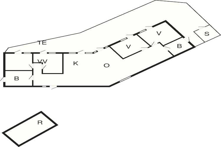 5 etoiles maison de vacances a Sjællands Odde-Plan d'étage