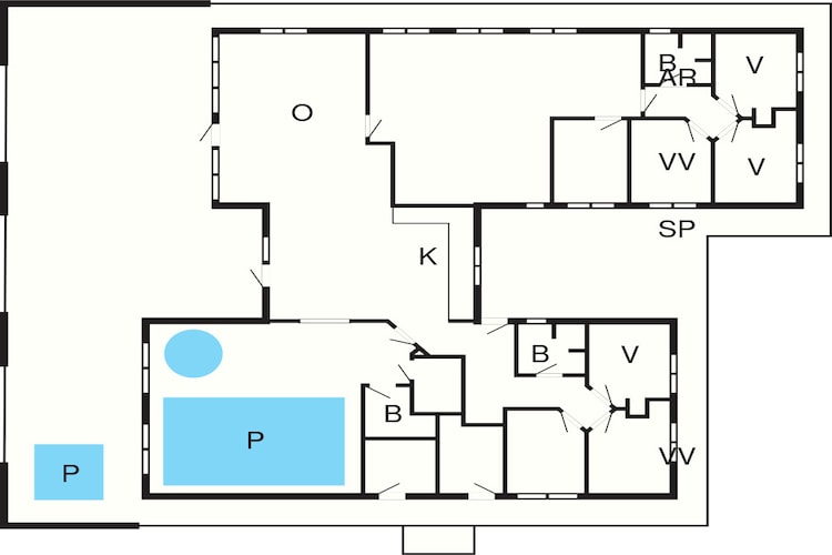 5 star holiday home in Ålbæk-Floor plan