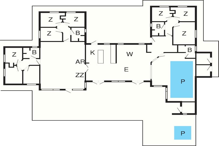 5 sterren vakantie huis in Nørre Nebel-Plattegrond