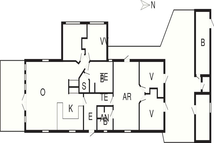 5 Sterne Ferienhaus in Væggerløse-Grundriss