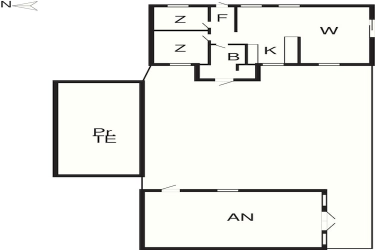 4 etoiles maison de vacances a Hals-Plan d'étage