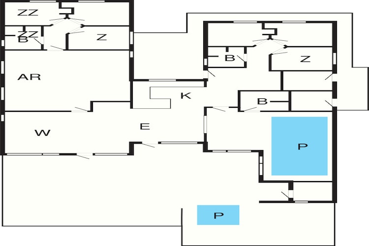 5 star holiday home in Aakirkeby-Floor plan