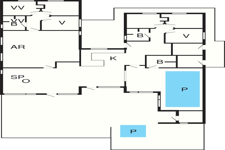 5 star holiday home in Aakirkeby-Floor plan