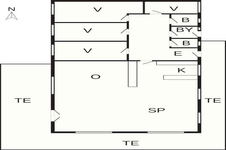 8 Personen vakantie huis in Jerup-Plattegrond