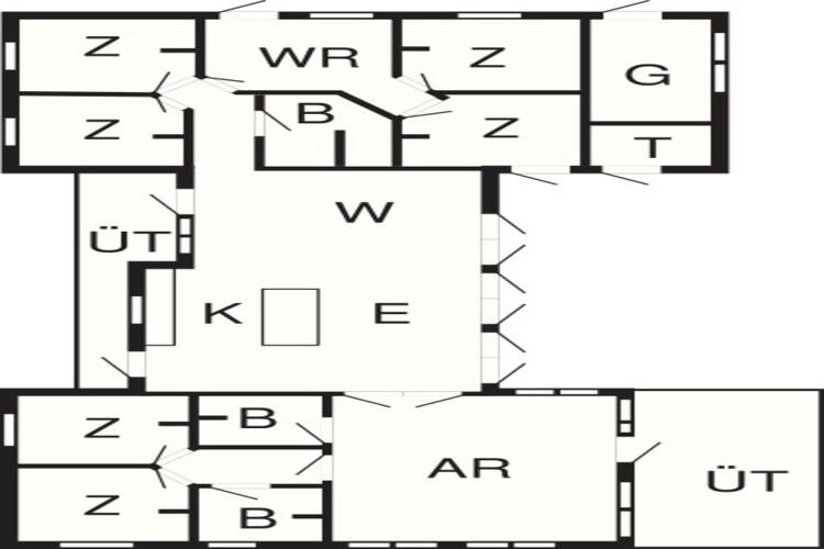 5 sterren vakantie huis in Ansager-Plattegrond